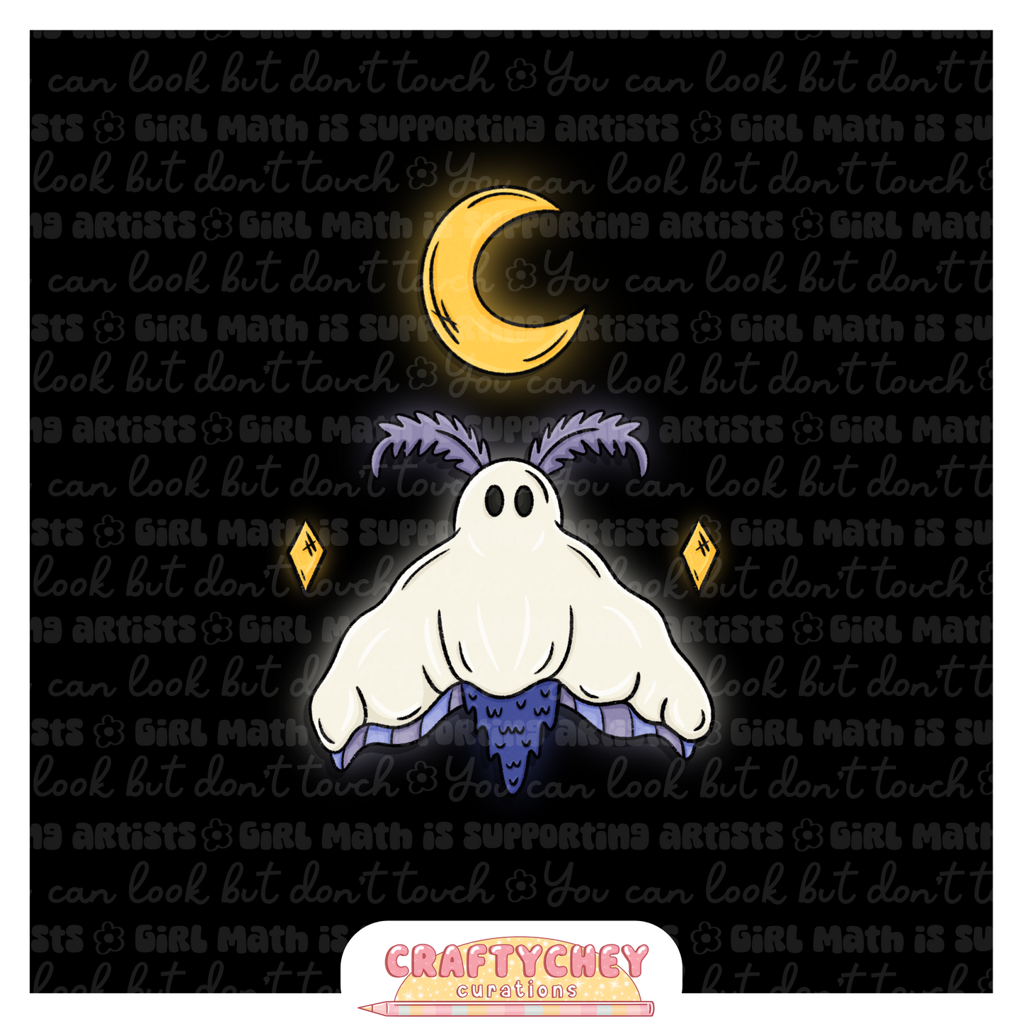 Glowing Ghosty Cryptids - PNG's + Digital Stickers