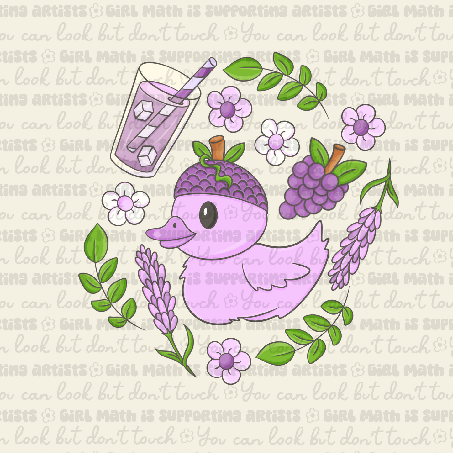 Grape & Lavender / Purple Fruit Duck