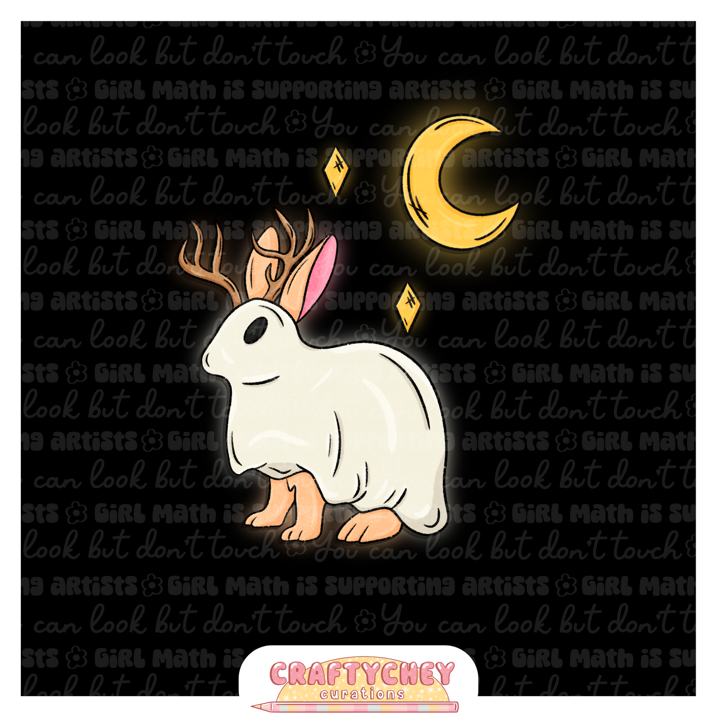 Glowing Ghosty Cryptids - PNG's + Digital Stickers