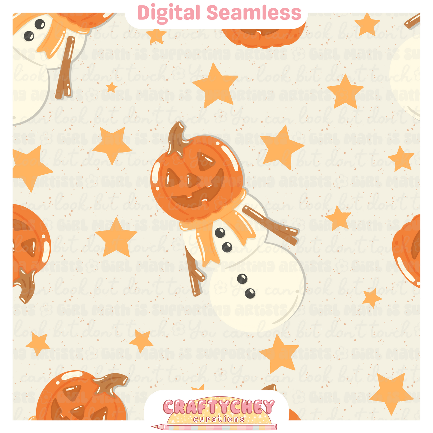Jack-O-Lantern Snowmen