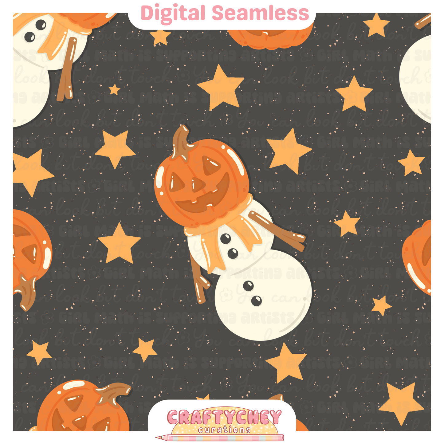 Jack-O-Lantern Snowmen