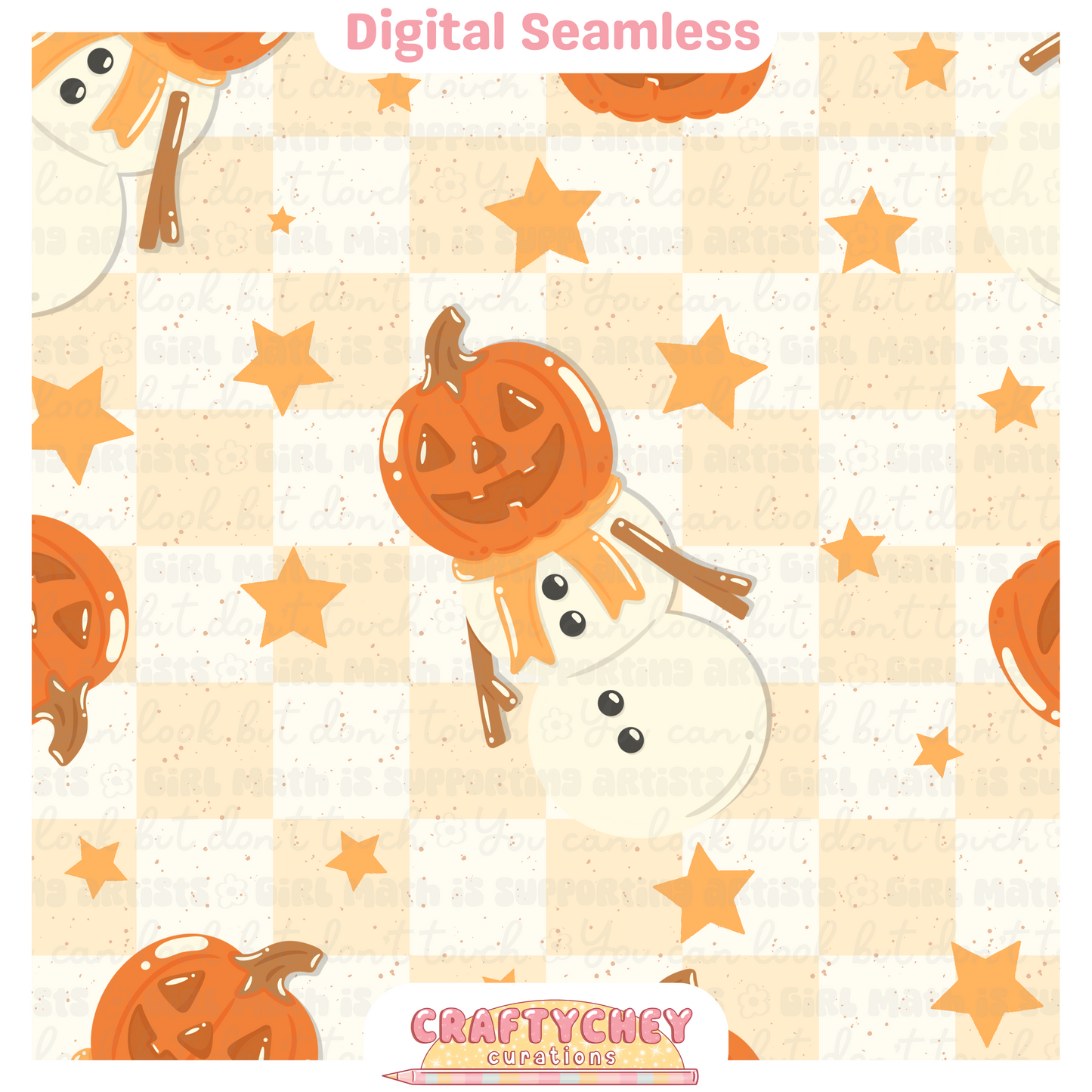 Jack-O-Lantern Snowmen