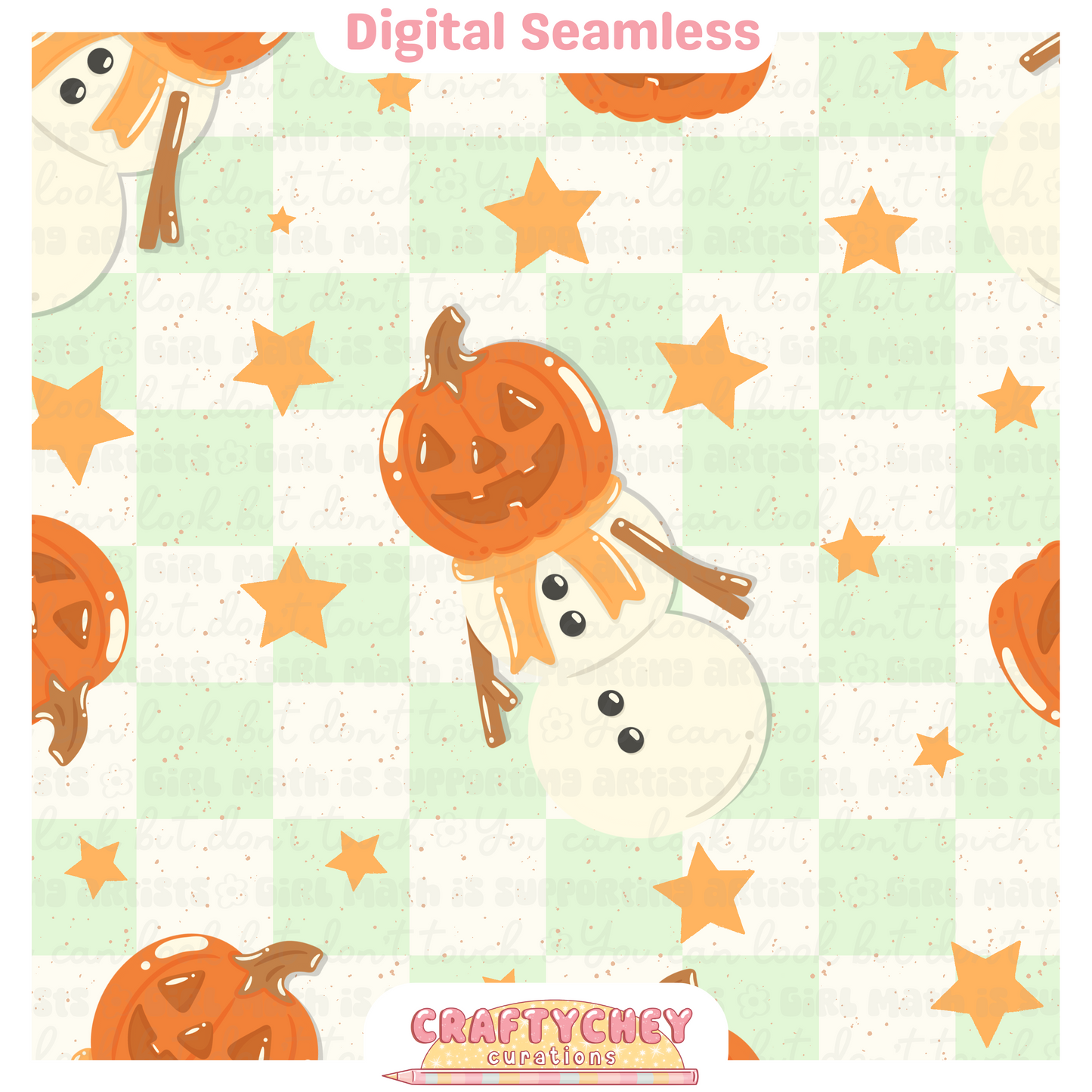 Jack-O-Lantern Snowmen