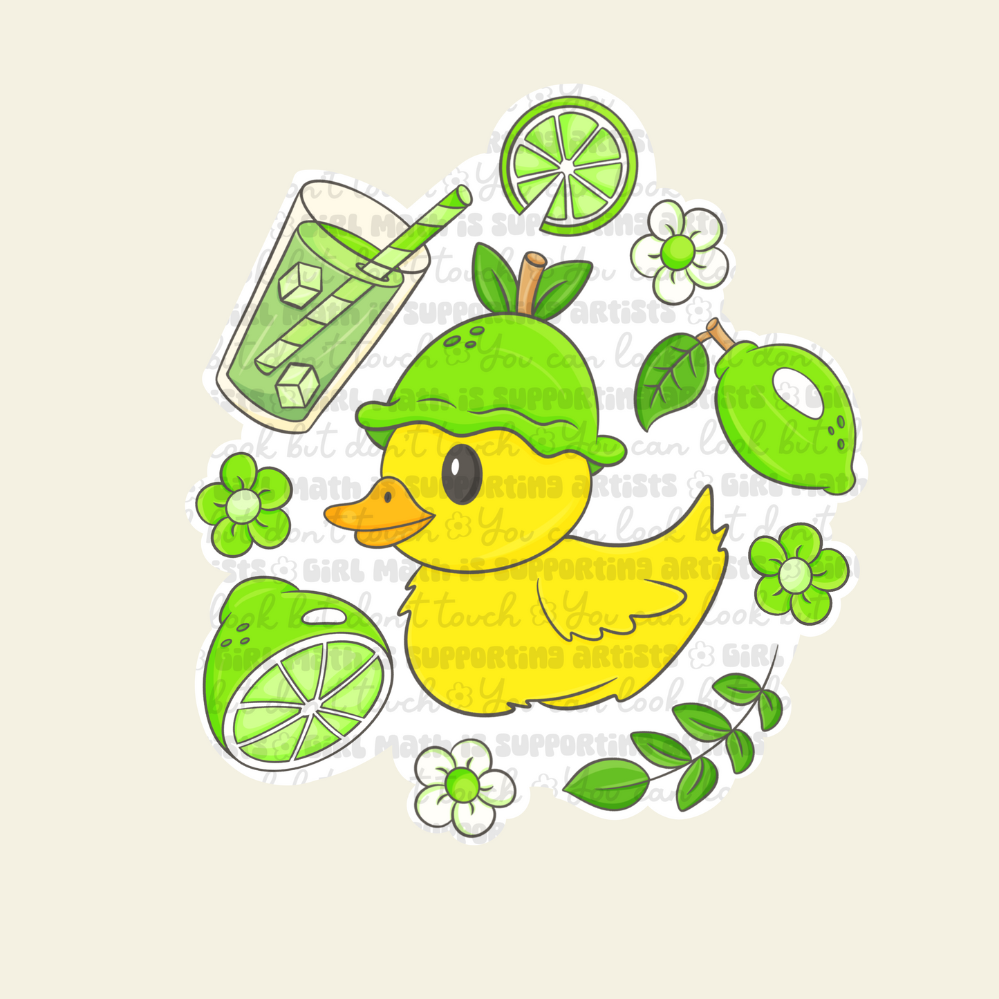Lime / Green Fruit Duck
