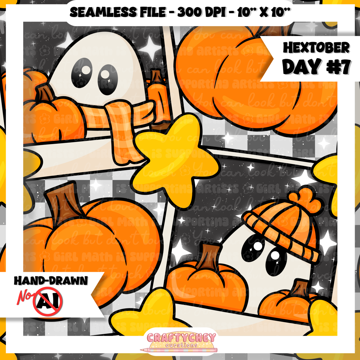 Hextober Day 7: Snapshot : Orange (Seamless + PNG)