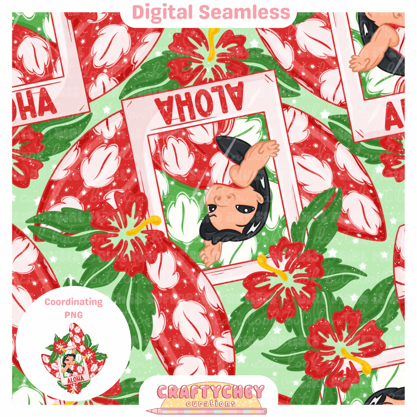 Aloha Surfboard Polaroid