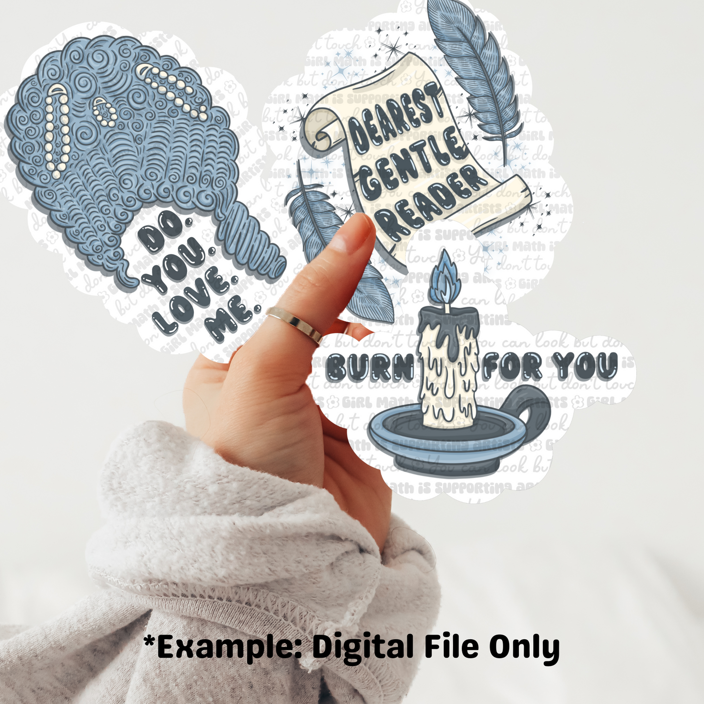 Dearest Gentle Reader - PNG's + Digital Stickers