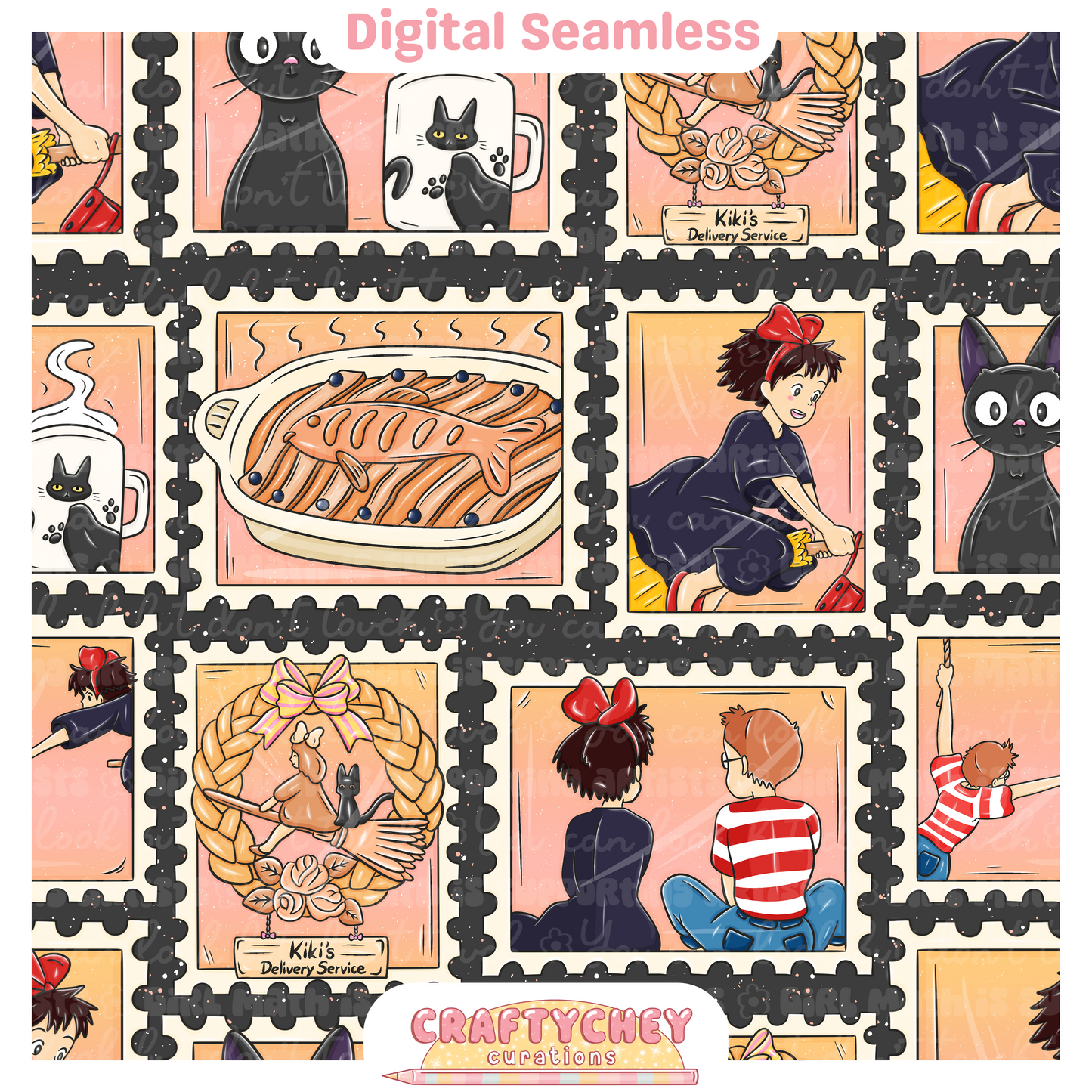 Witchy Delivery Stamps (ORANGE)