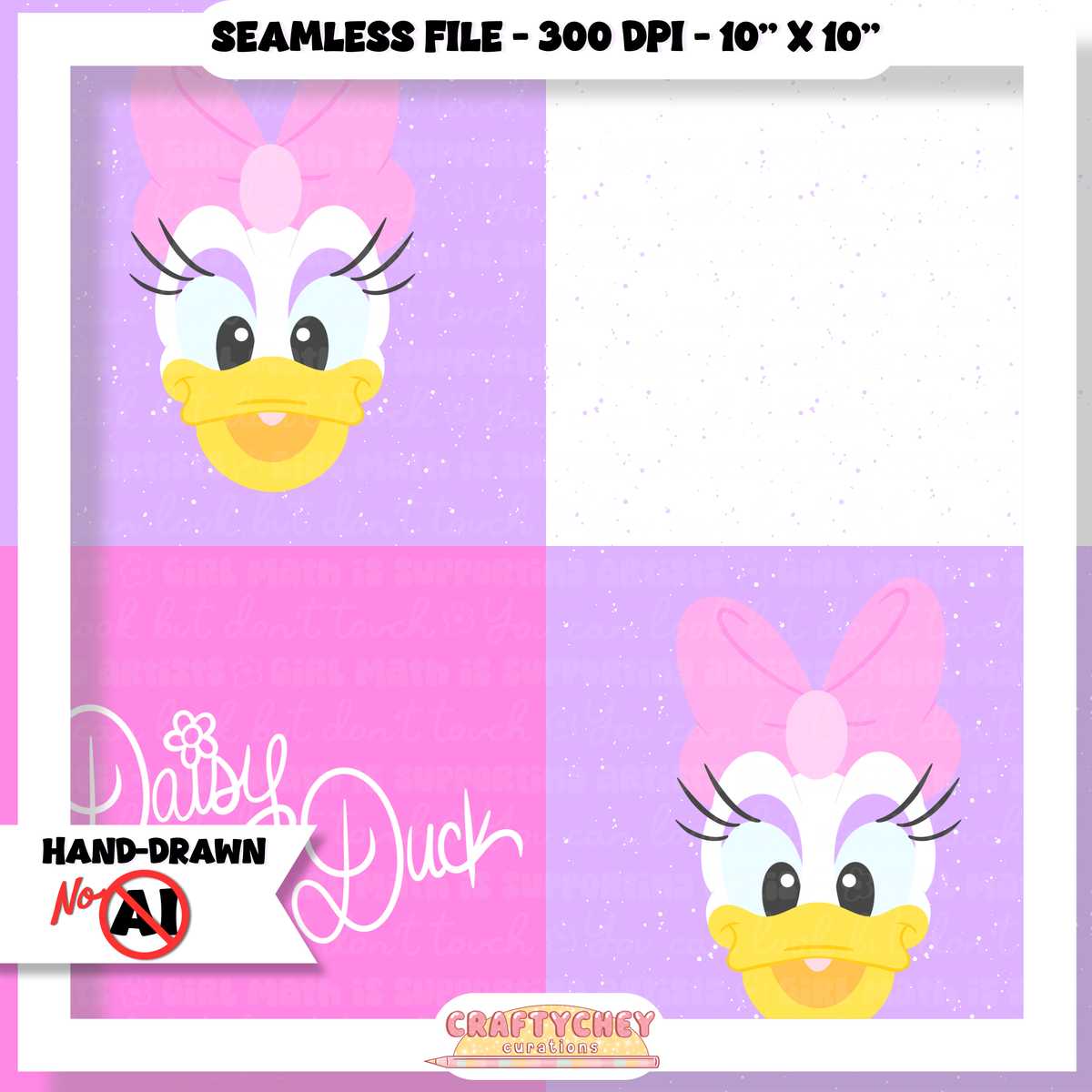 Girl Duck Signature Quilt (Pink + Purple)