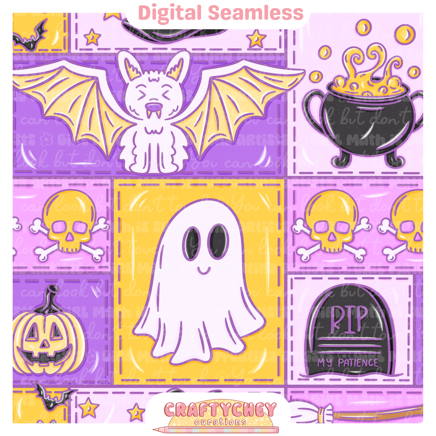 RIP My Patience Halloween Patchwork