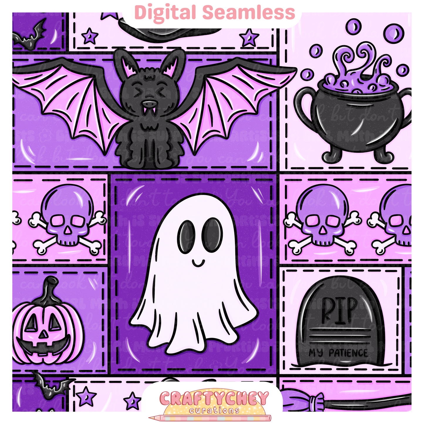 RIP My Patience Halloween Patchwork
