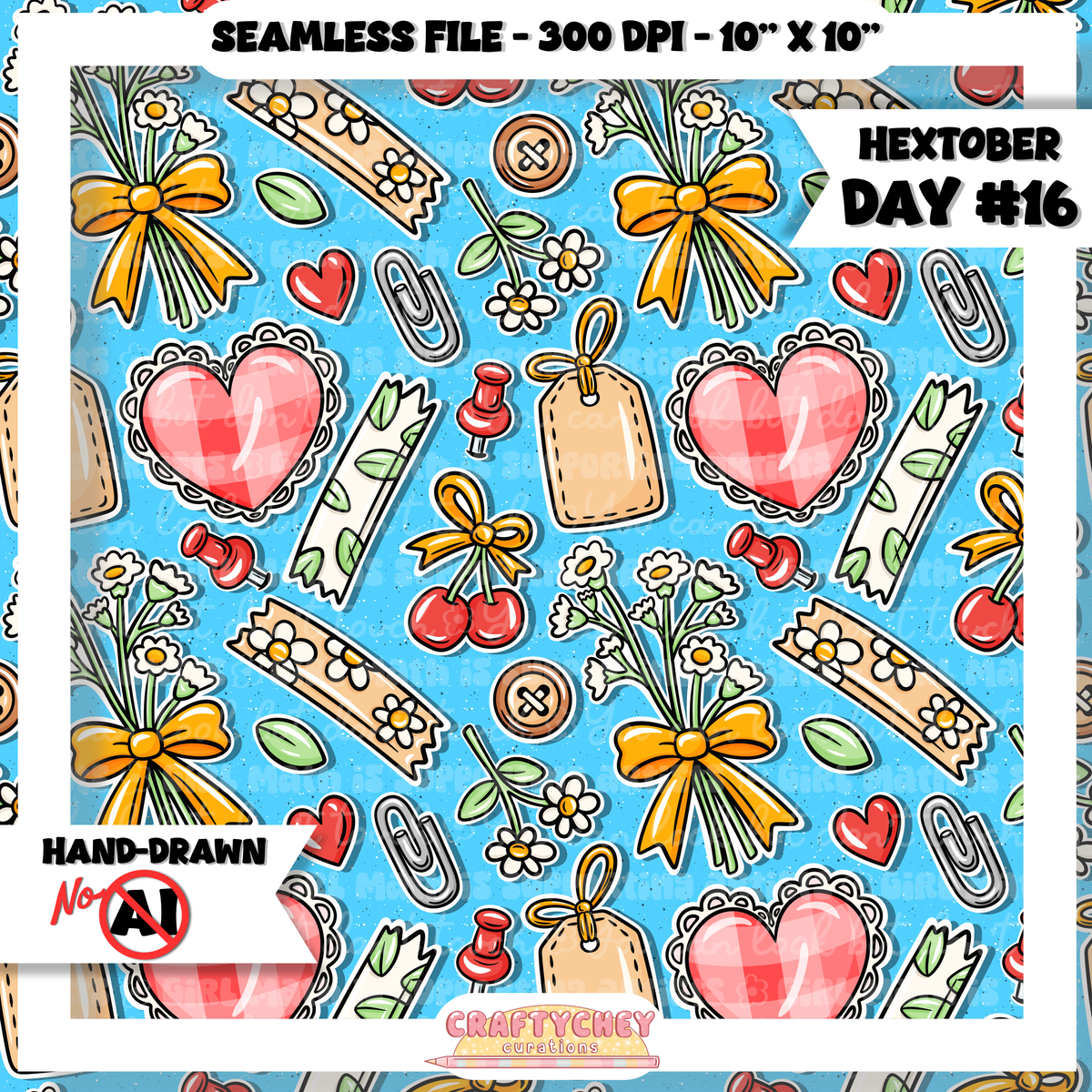 Hextober Day 16: Collage (Seamless + PNG)