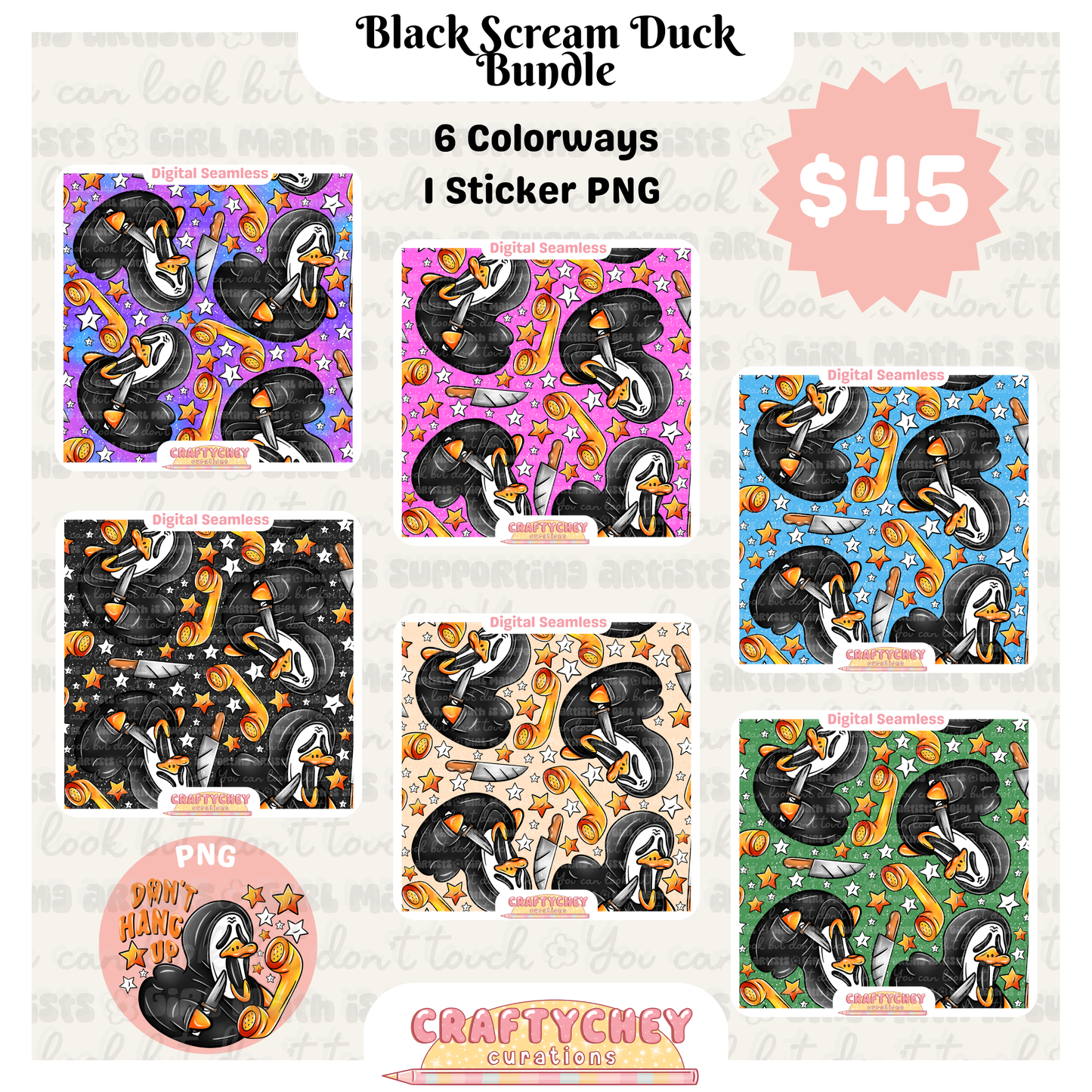 Ghostface Rubber Ducks (Black)