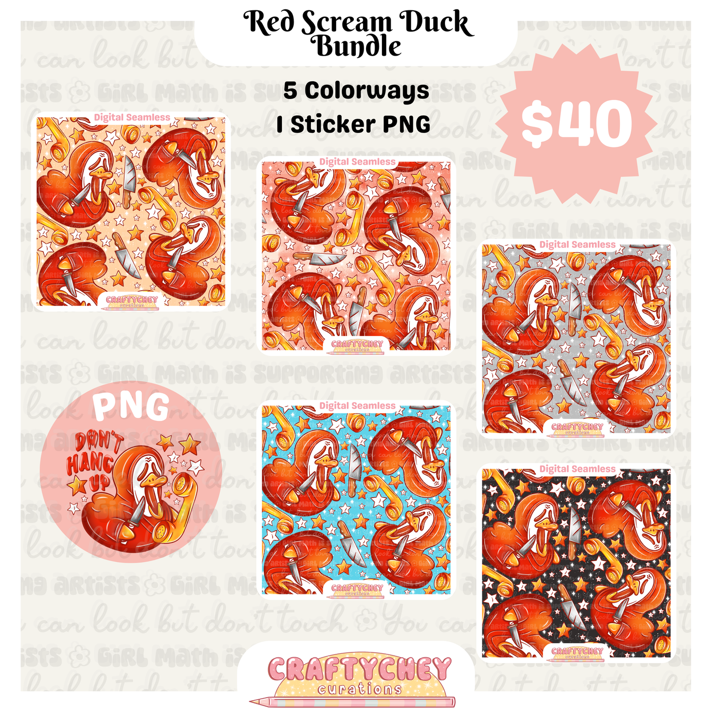 Ghostface Rubber Ducks (Red)