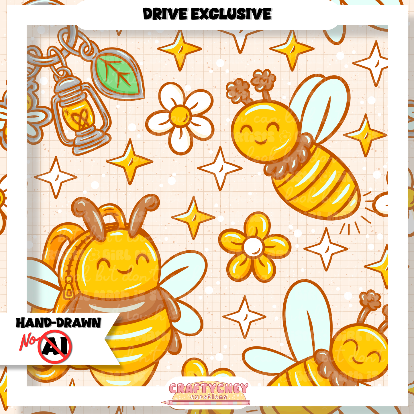 Juicy Summer: Day 4: Firefly (Seamless + PNG)