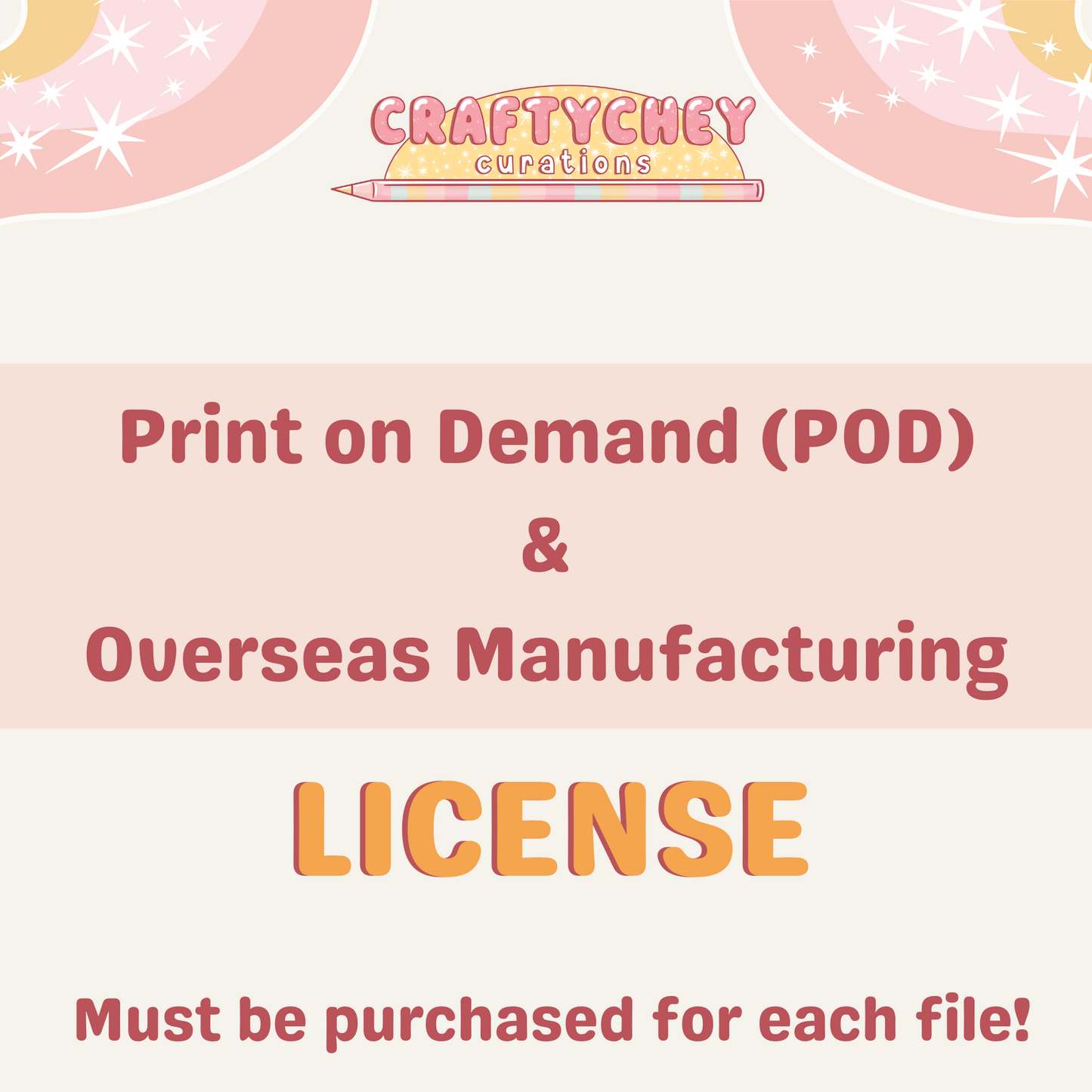 Print on Demand (POD) / Overseas Manufacturing License