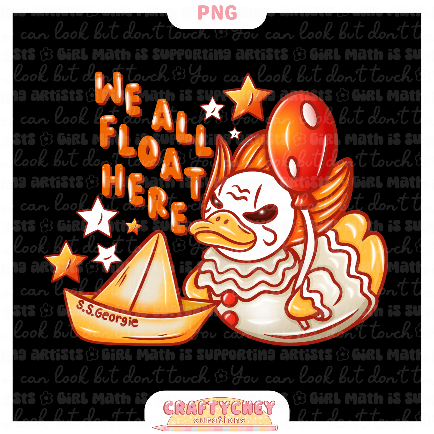 Pennywise Clown Rubber Ducks
