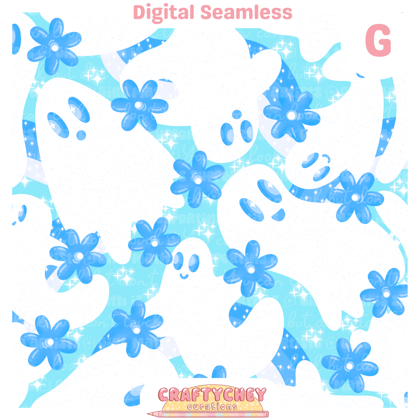 Simple Floral Ghosties