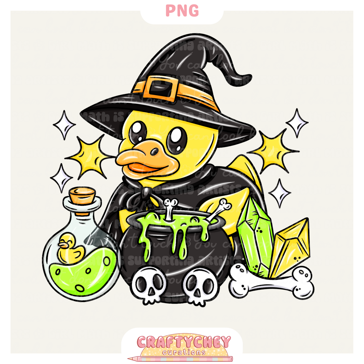 Witchy Rubber Ducks (Black)