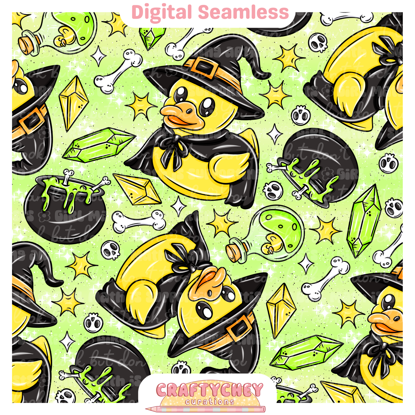Witchy Rubber Ducks (Black)