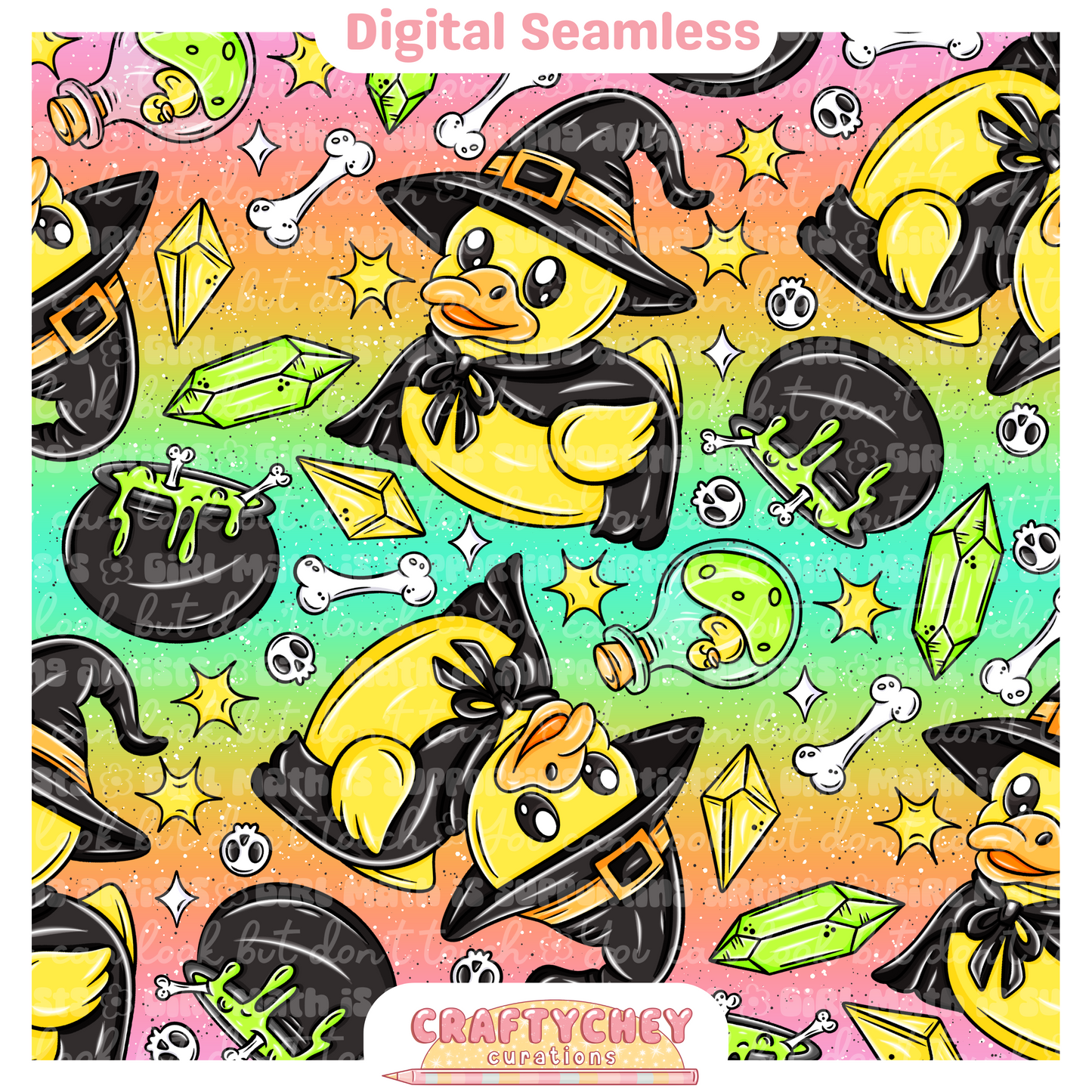 Witchy Rubber Ducks (Black)