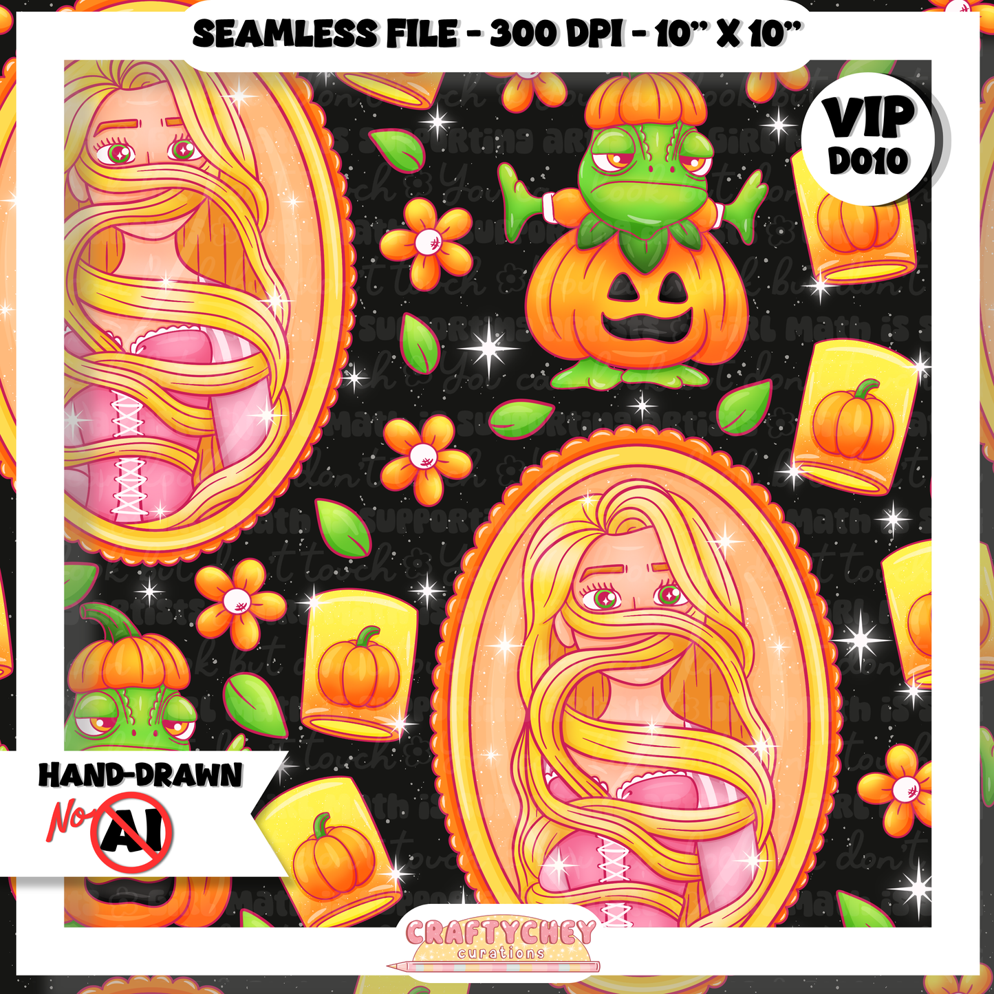 Pumpkin Pals (Seamless + PNG + Coord)