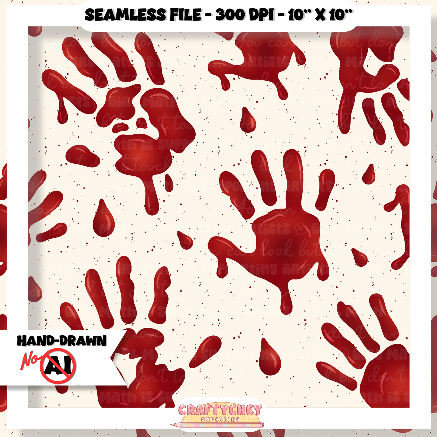 Bloody / Painted Handprints