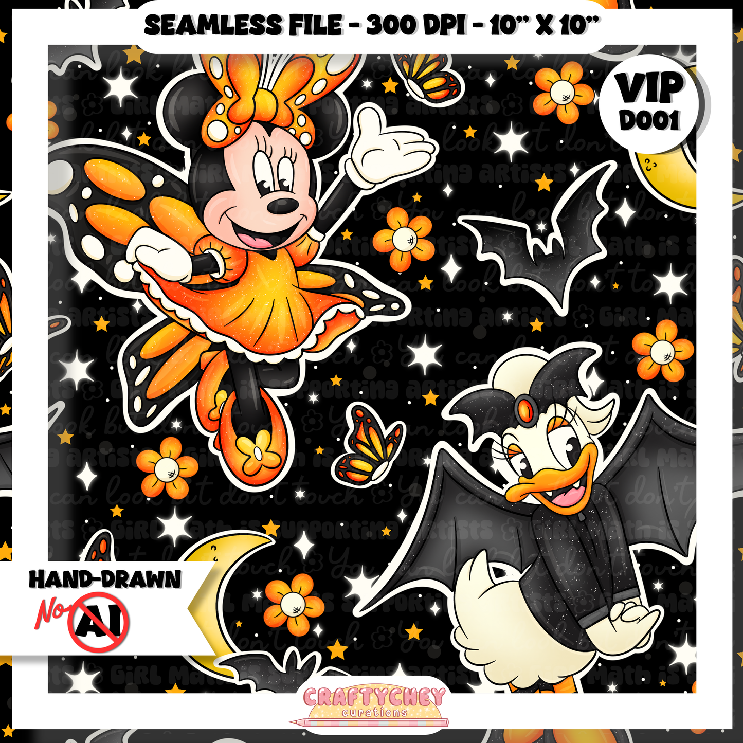 Not So Scary Gals (Seamless + PNG + Coord)