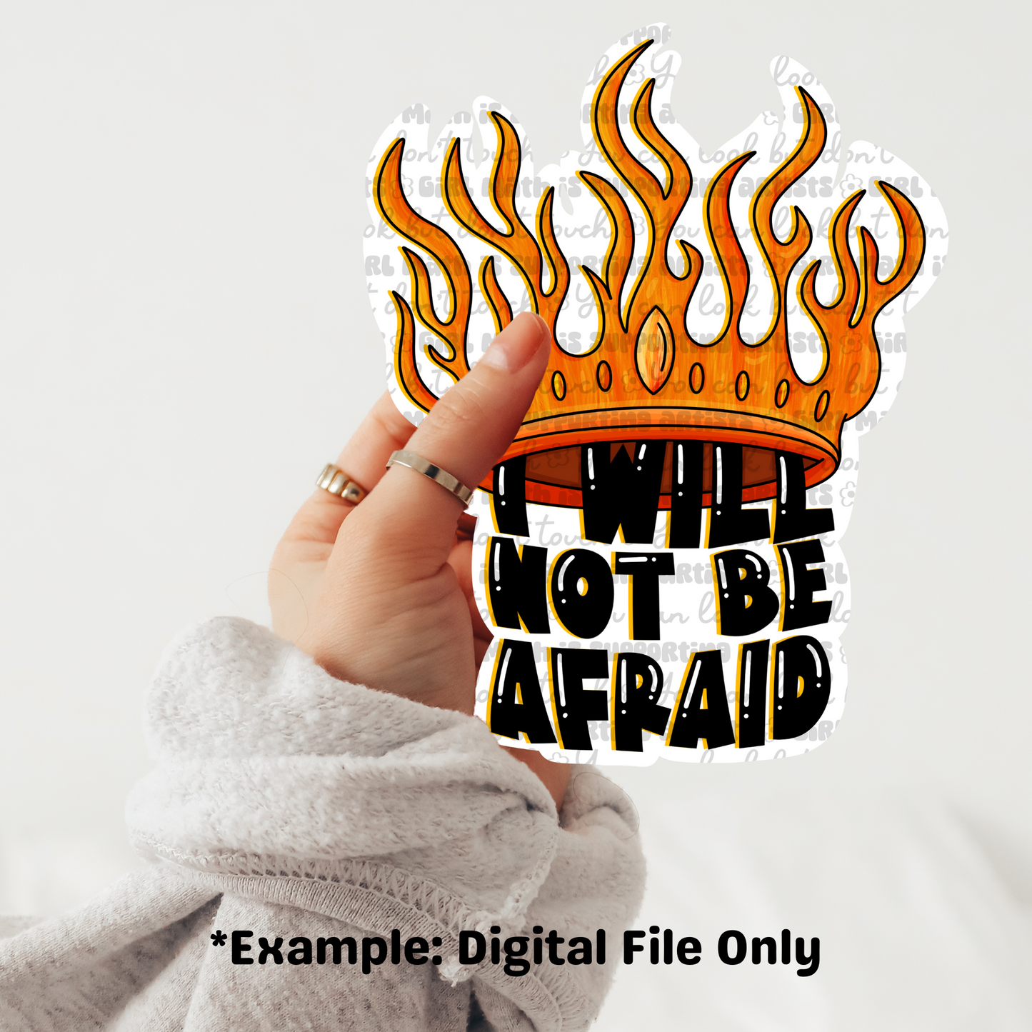 I Will Not Be Afraid: TOG PNG's + Digital Stickers