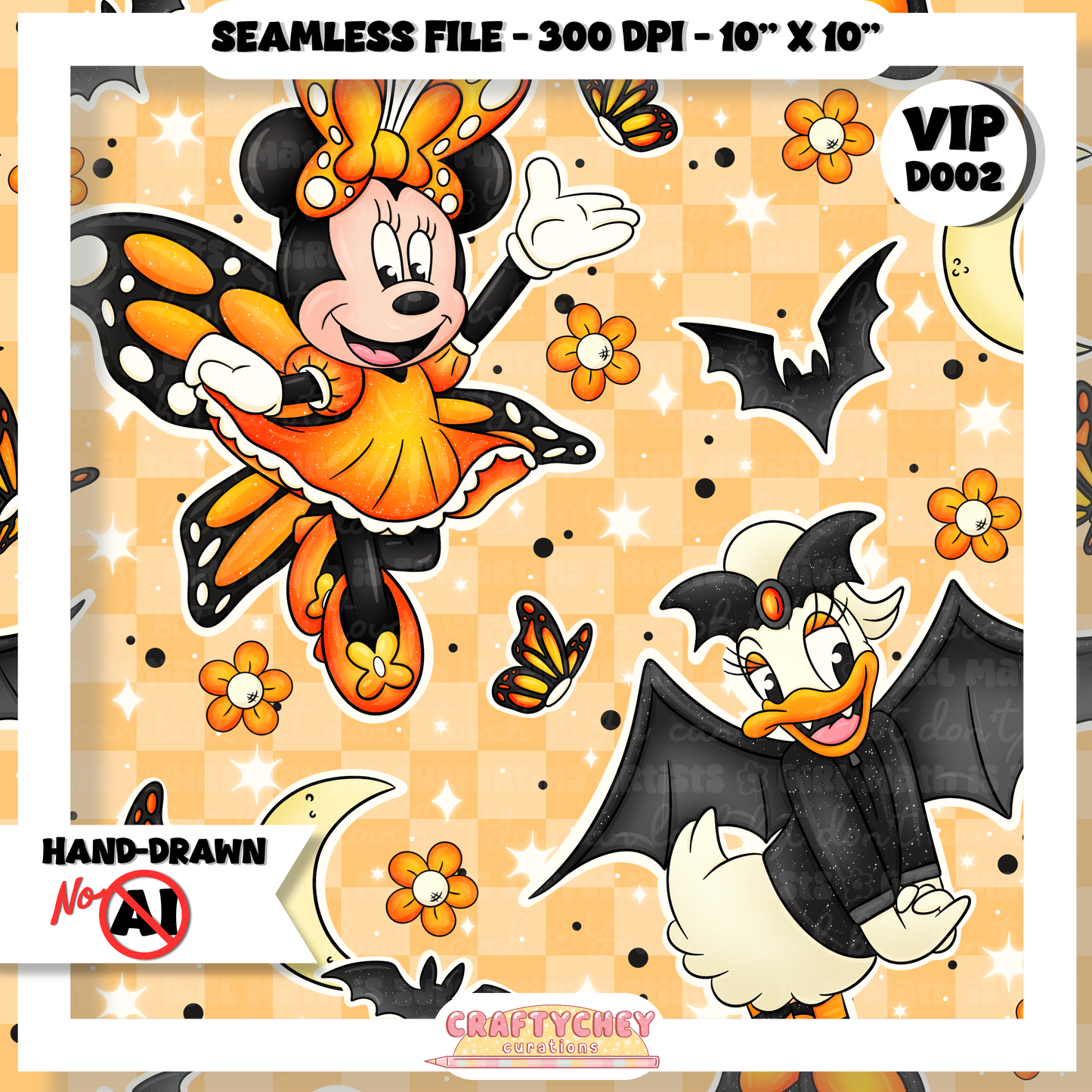 Not So Scary Gals (Seamless + PNG + Coord)