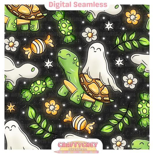Ghost Turtles (Seamless + PNG)