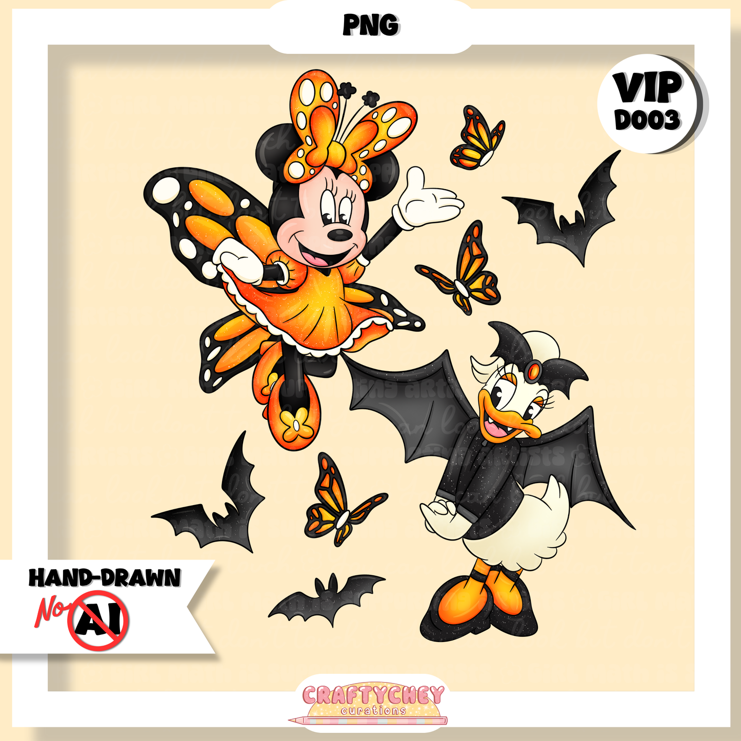 Not So Scary Gals (Seamless + PNG + Coord)