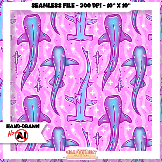 Juicy Summer: Day 5: Jaws (Seamless + PNG)