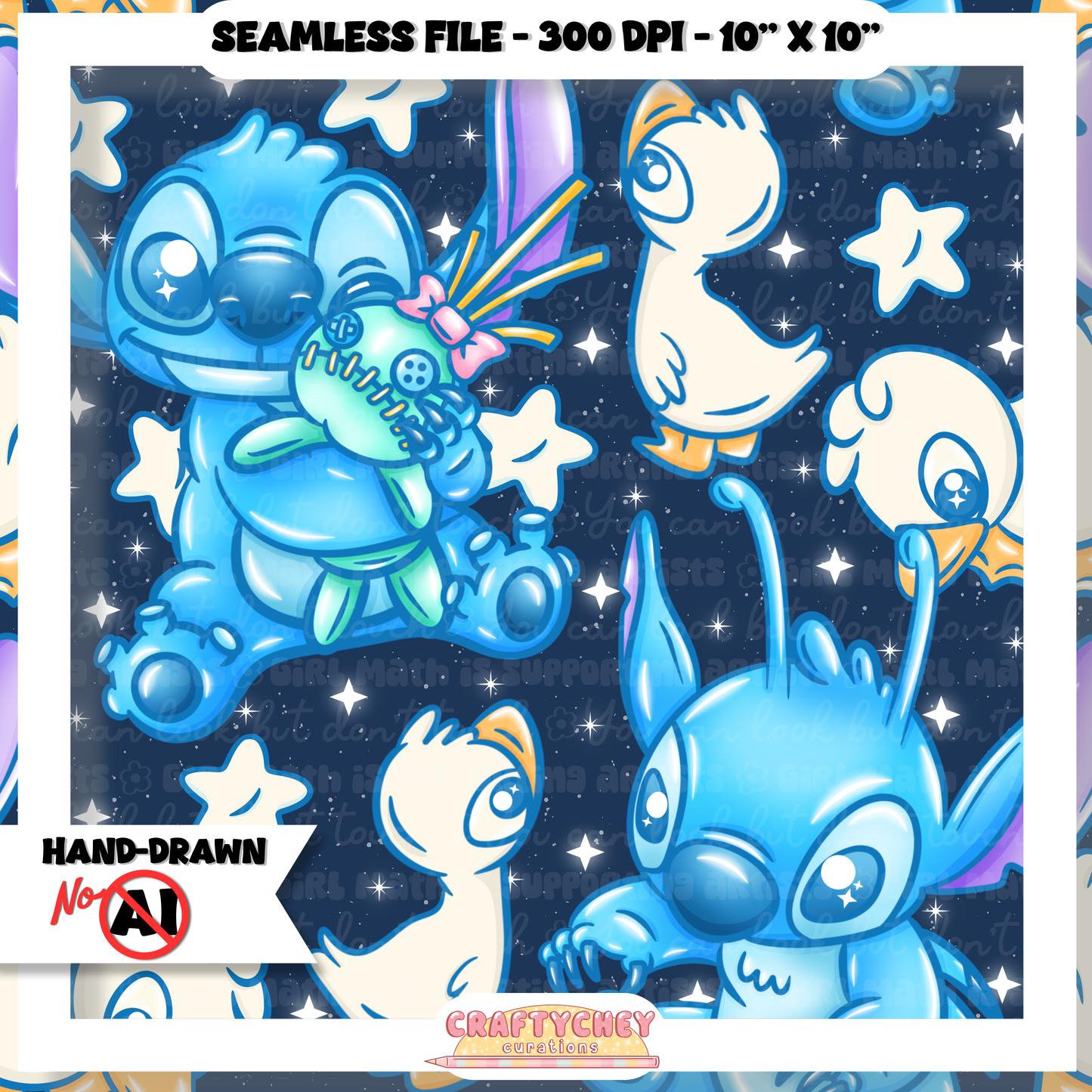 626 Ugly Duckling NON-FLORAL (Seamless + PNG)