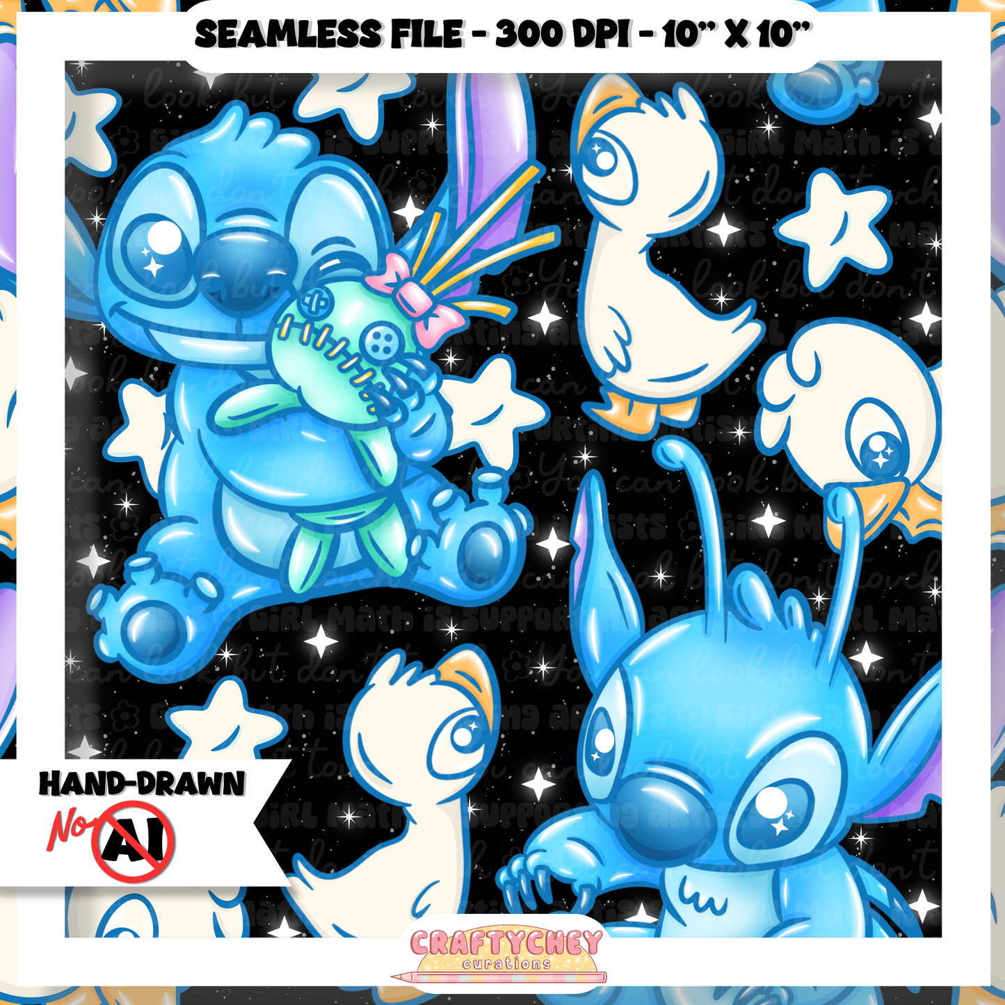 626 Ugly Duckling NON-FLORAL (Seamless + PNG)