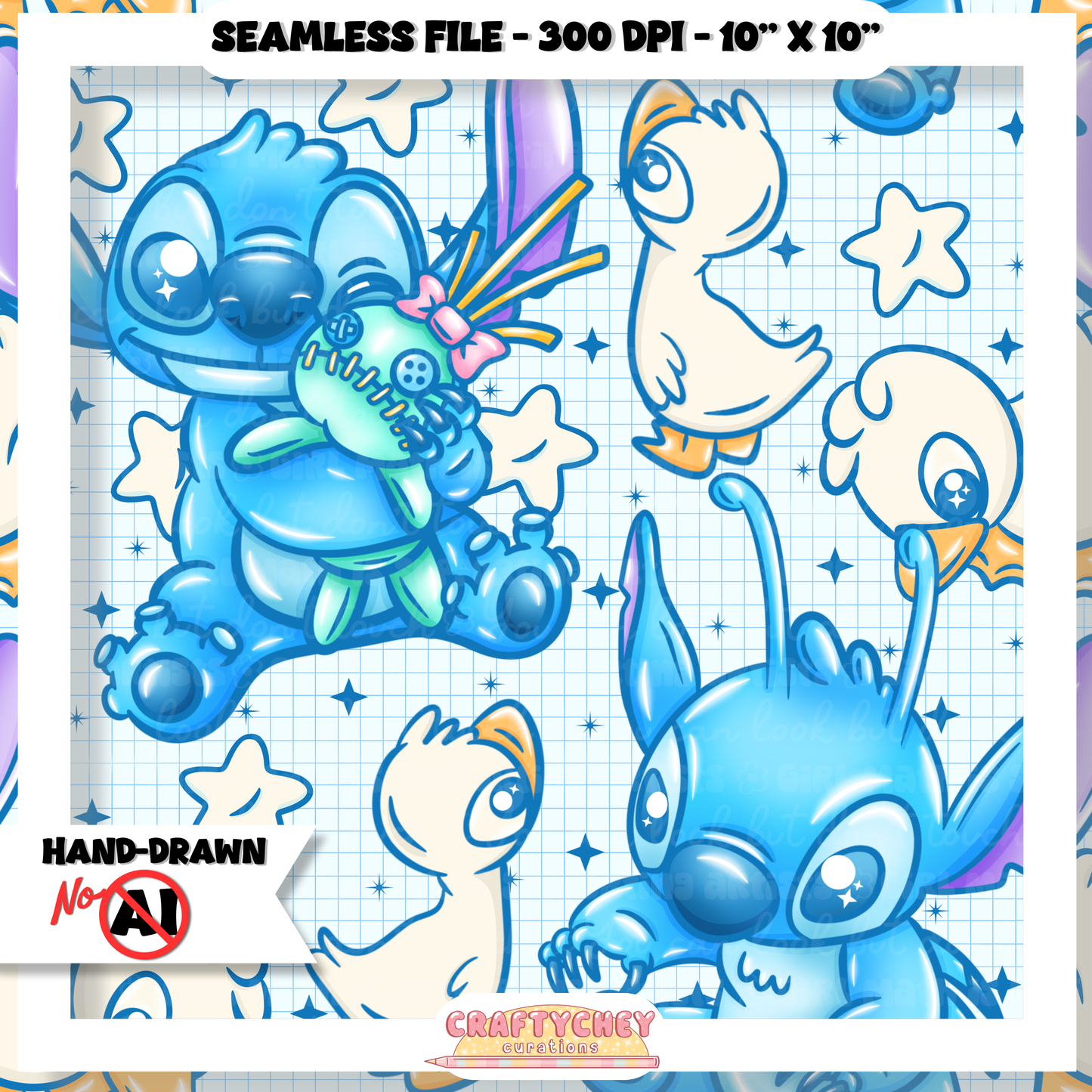 626 Ugly Duckling NON-FLORAL (Seamless + PNG)