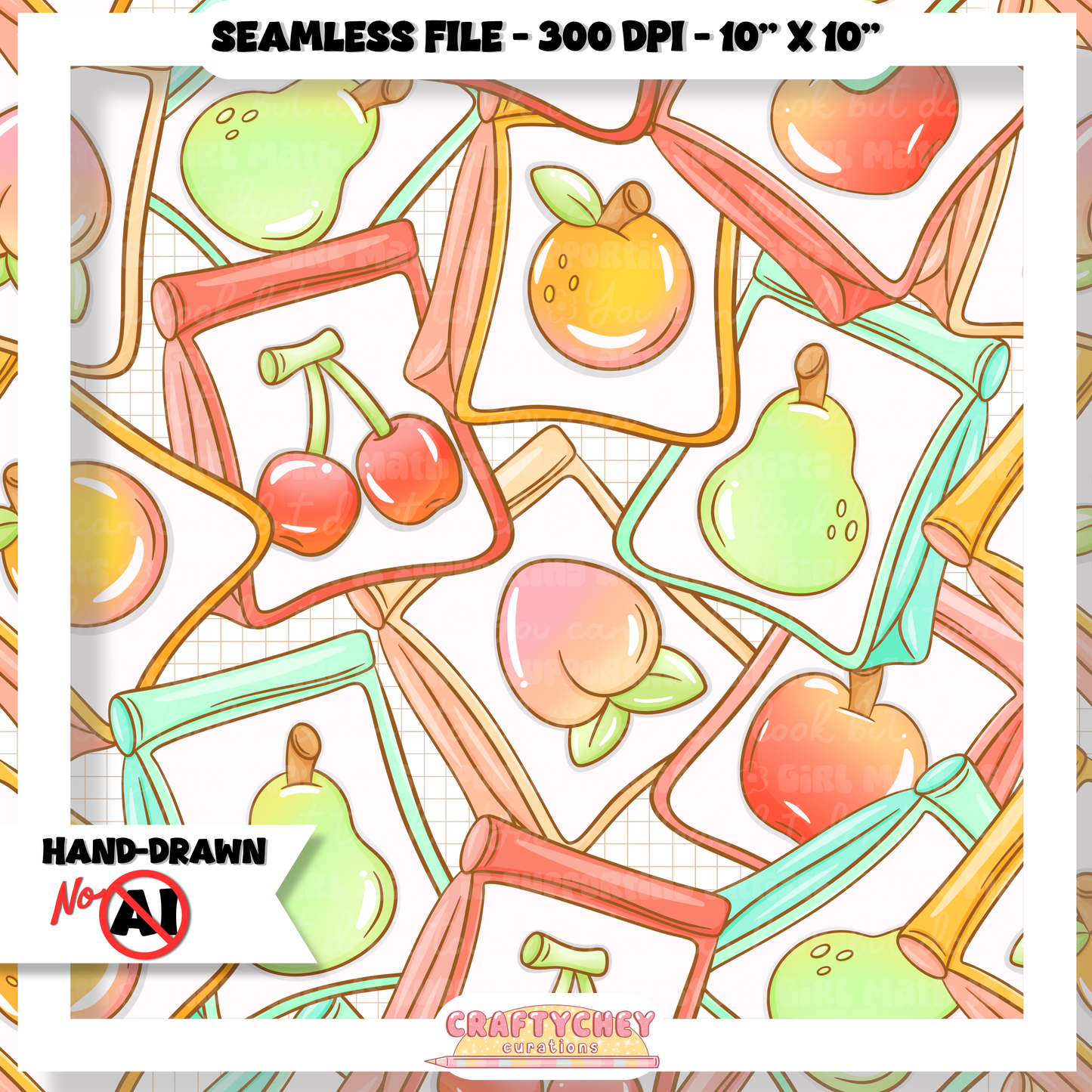 Fruit Seeds (Seamless + PNG)