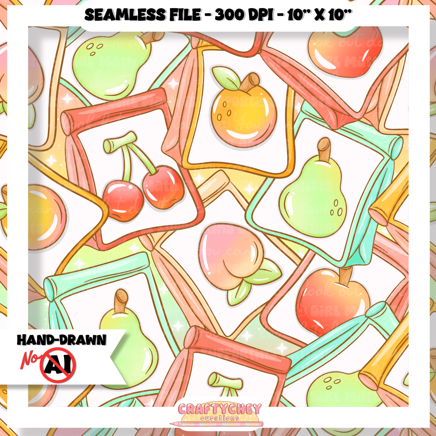 Fruit Seeds (Seamless + PNG)