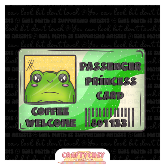 Froggie Passenger Princess Card