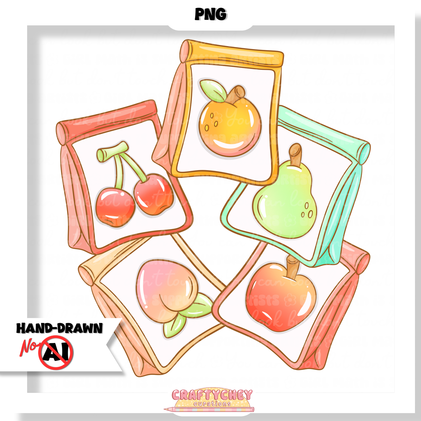 Fruit Seeds (Seamless + PNG)