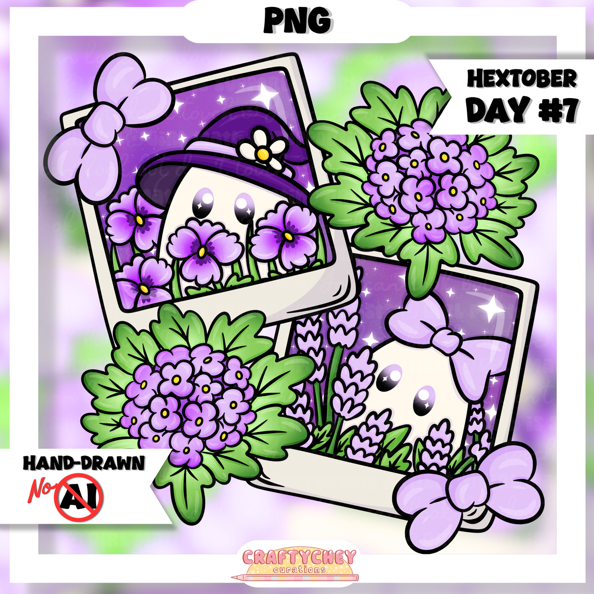 Hextober Day 7: Snapshot : Purple (Seamless + PNG)