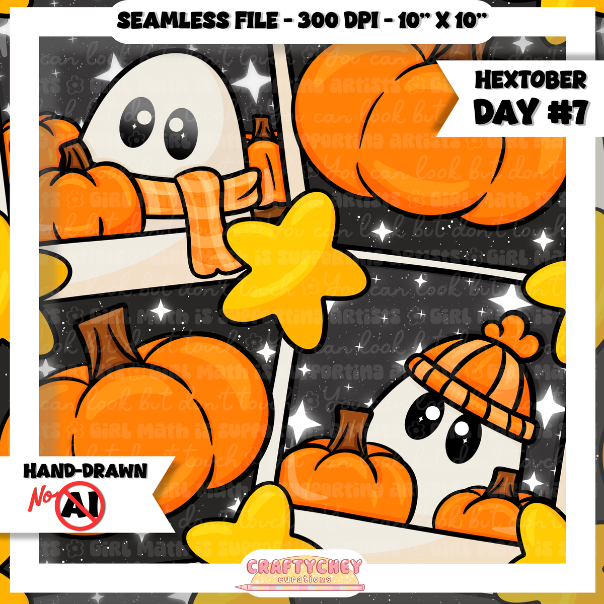 Hextober Day 7: Snapshot : Orange (Seamless + PNG)