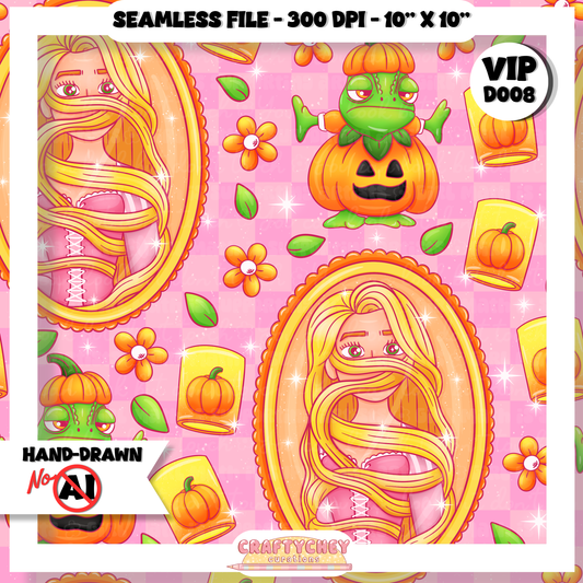 Pumpkin Pals (Seamless + PNG + Coord)