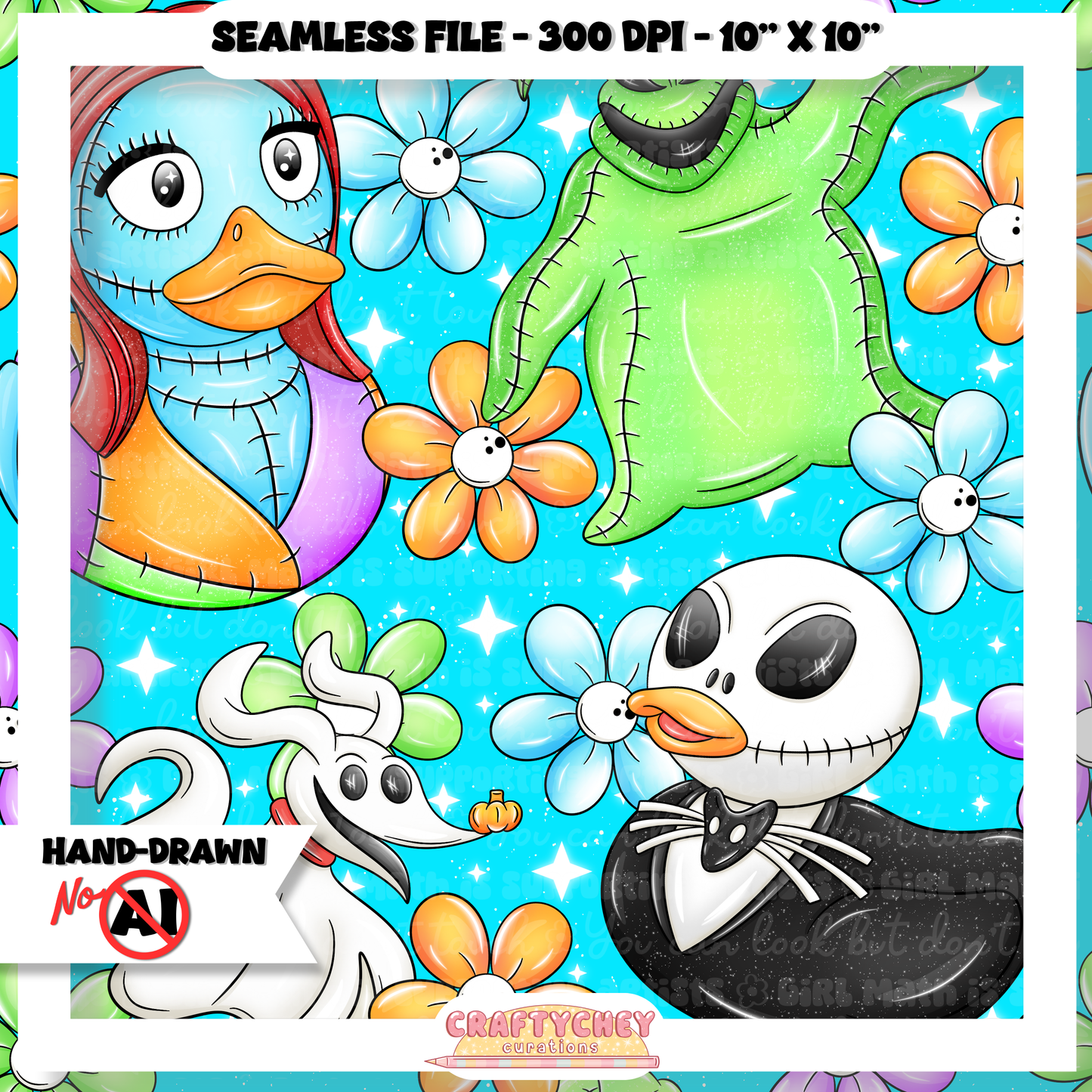 Nightmare Ducks (Seamless + PNG)
