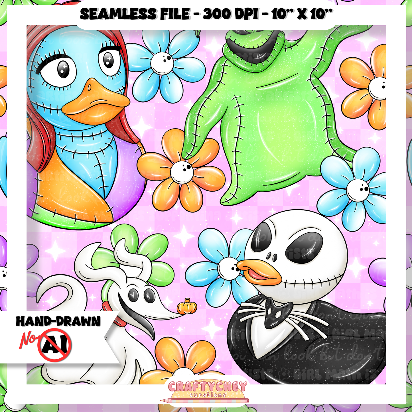 Nightmare Ducks (Seamless + PNG)
