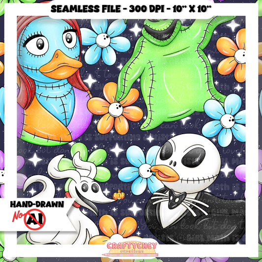Nightmare Ducks (Seamless + PNG)