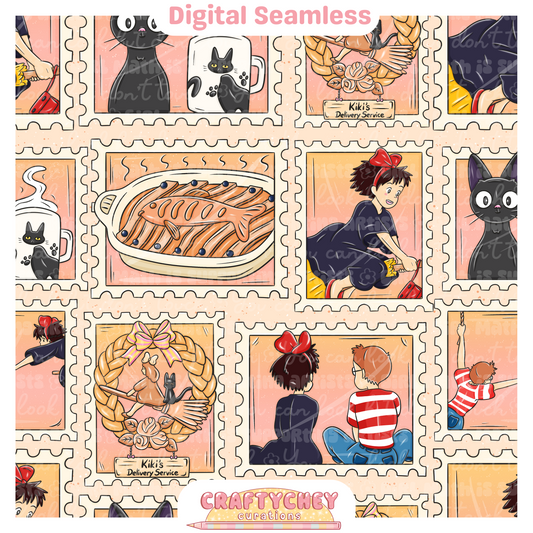 Witchy Delivery Stamps (ORANGE)