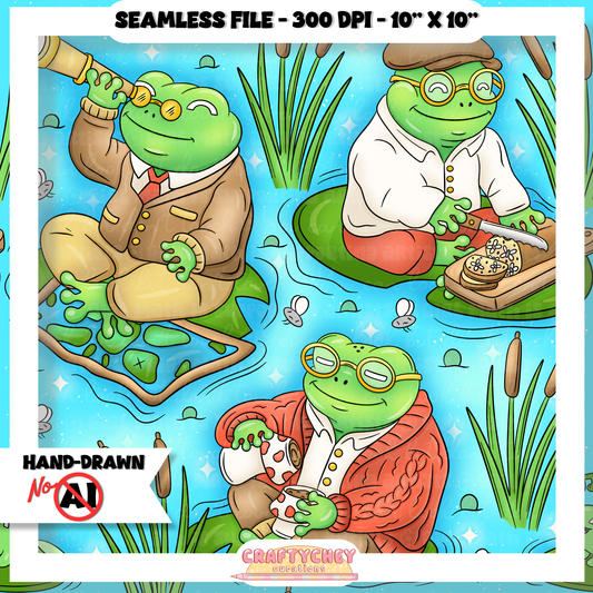 Picnic with Grandpa Frog