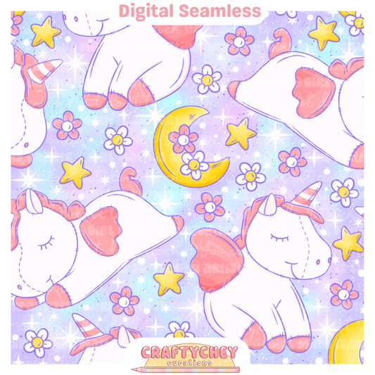 Unicorn Plush Mystery (Seamless + PNG)