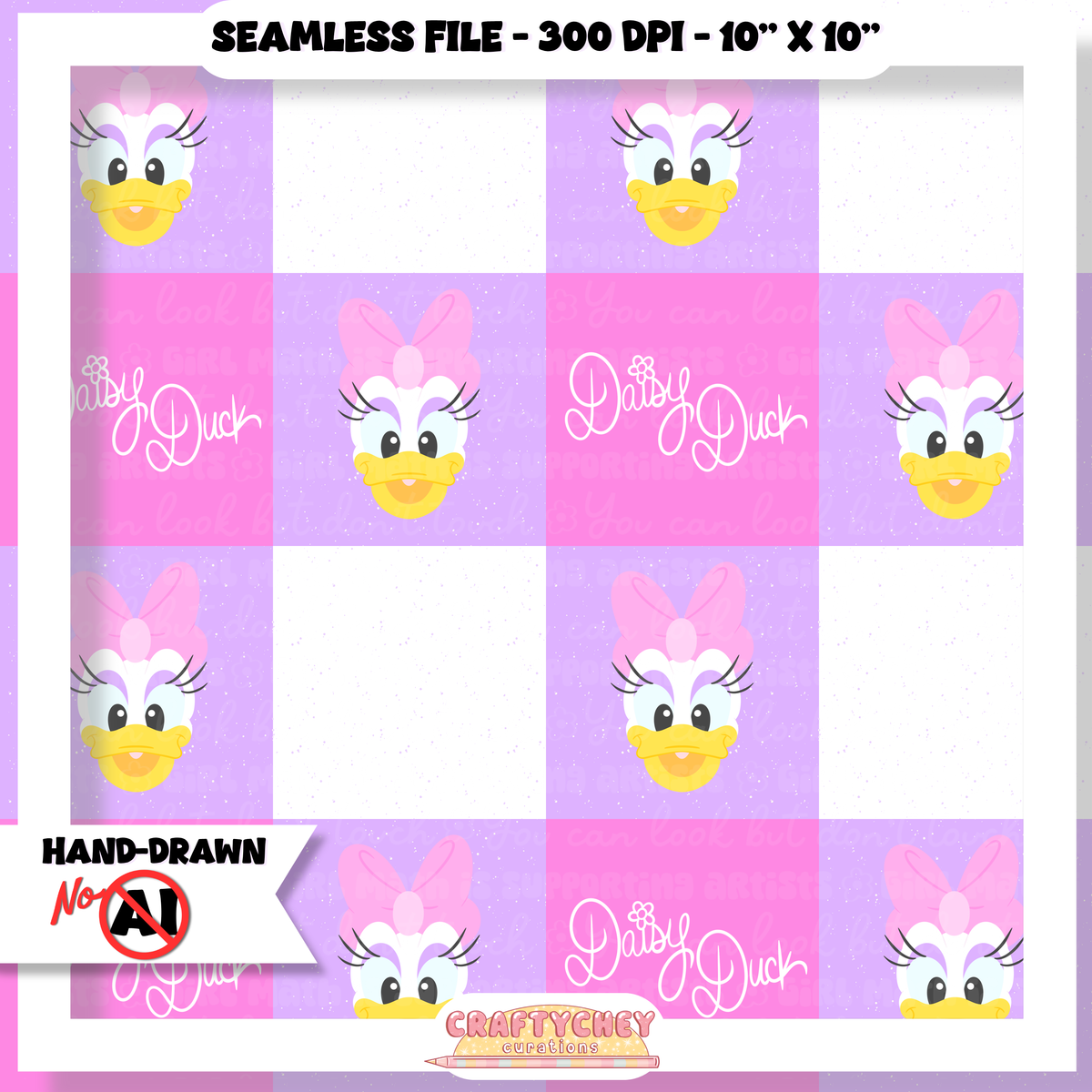 Girl Duck Signature Quilt (Pink + Purple)